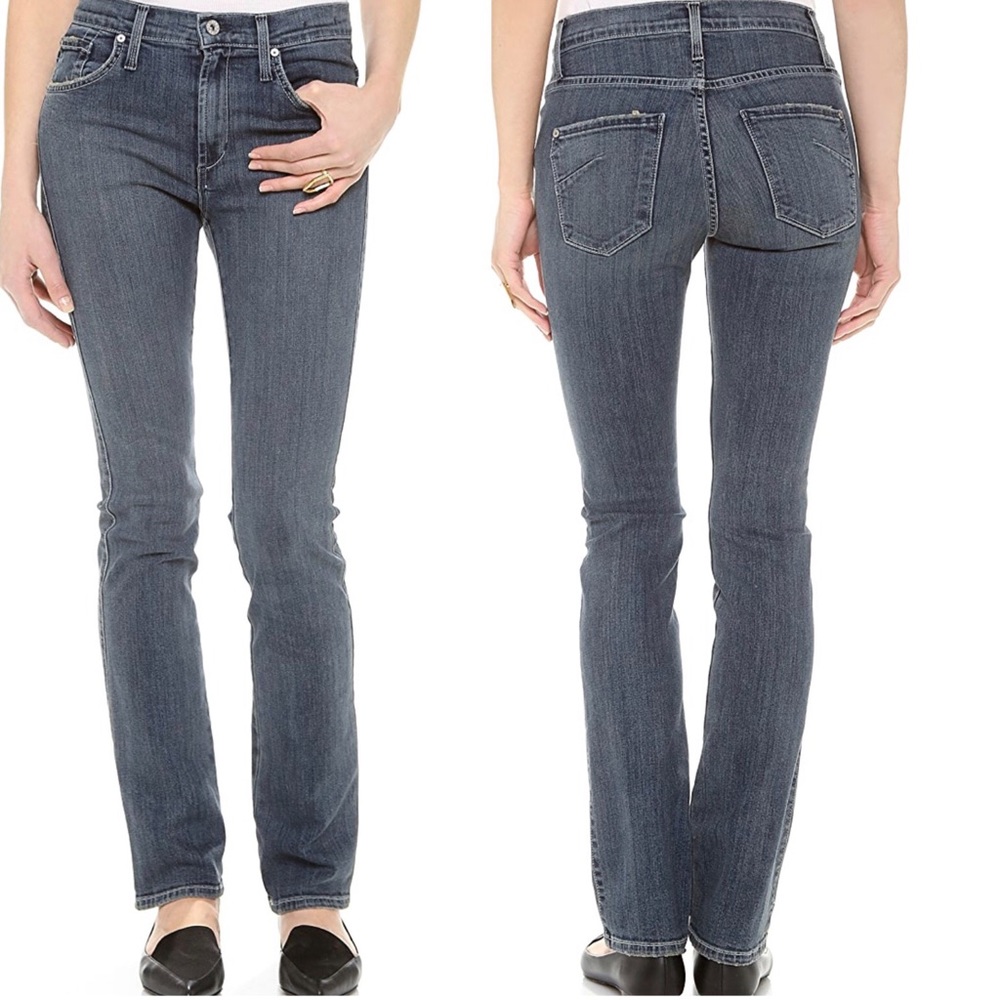 James Jeans Petite High Waisted Straight Leg Jeans
